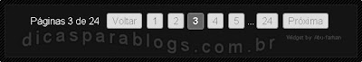 numeração nas paginas do blog