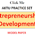 Entrepreneurship Development MCQ AKTU PDF (Q.110 - 120 Important Questions)