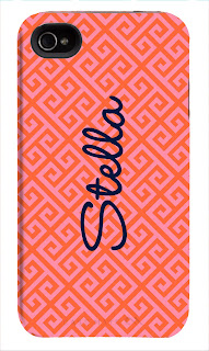 Happy Habitat Custom Design iPhone Case- Greek Key with Name