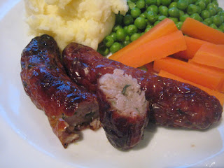 Loughnane's Guinness Sausages - Sausage Cross Section