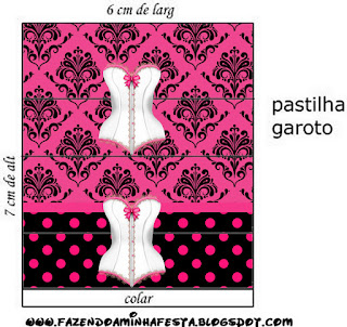 Pink Lingerie Free Printable Labels.