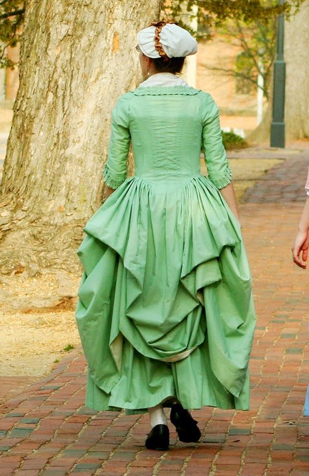 http://www.ebay.com/itm/18th-century-cotton-gown-w-petticoat-robe-a-langlaise-100-hand-sewn-sz-s-/261462957473?pt=US_Reenactment_Theater&hash=item3ce0681da1