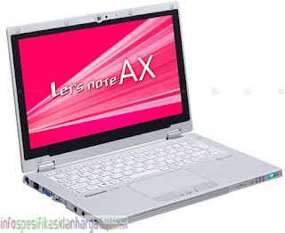 Harga Panasonic AX2 Let's Note Hybrid Tablet Notebook Terbaru 2012