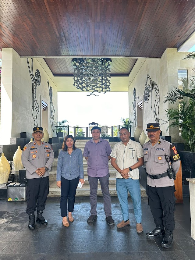 Kunjungan Kapolsek Kuta Selatan ke Hotel Samabe untuk Persiapan Konferensi World Water Forum