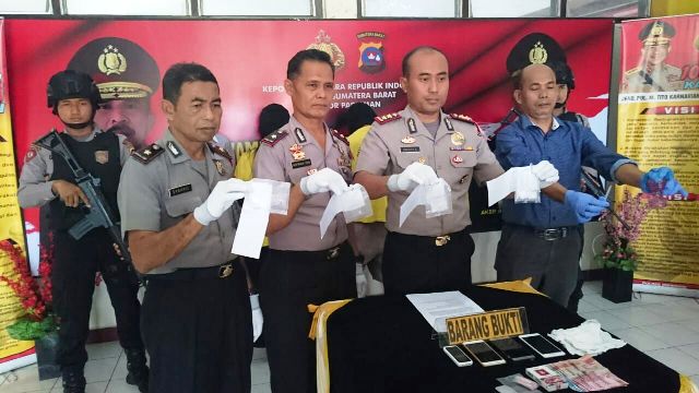 Polres Pariaman Dalam Sehari Berhasil Tangkap Tiga Pelaku Pengedar Sabu