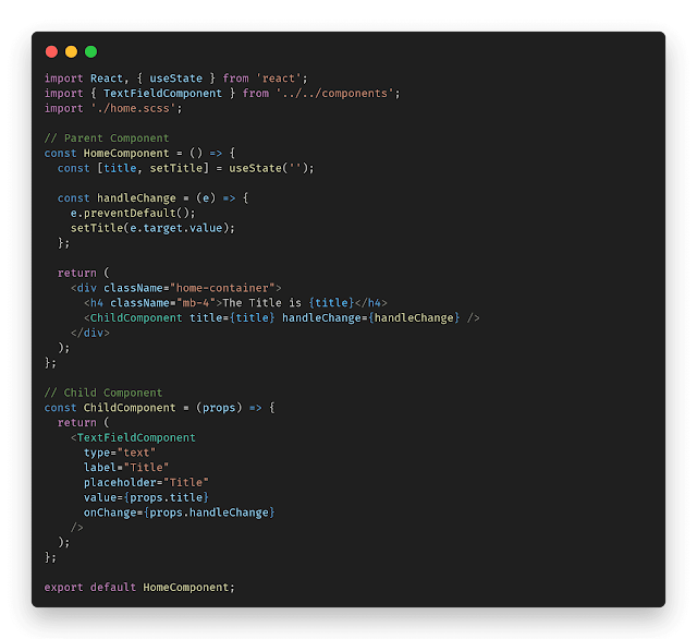 Child to Parent Data Passing with Functions with Params