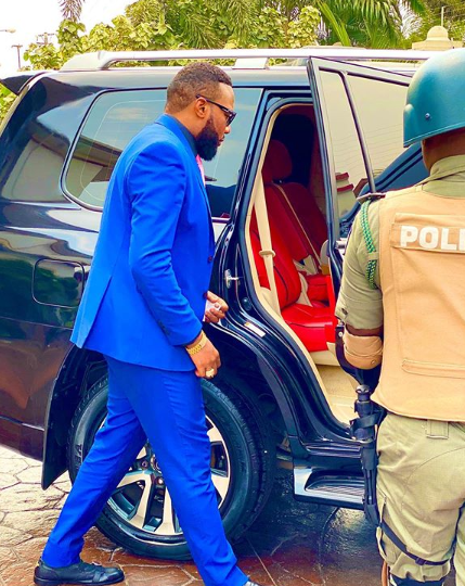 E-Money leaves Police custody.