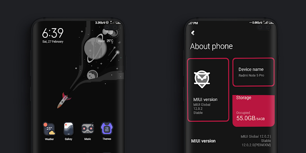 Simple v12 Theme for miui 12 | Best Dark mode Theme