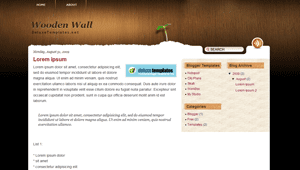 Wooden Blogger Templates