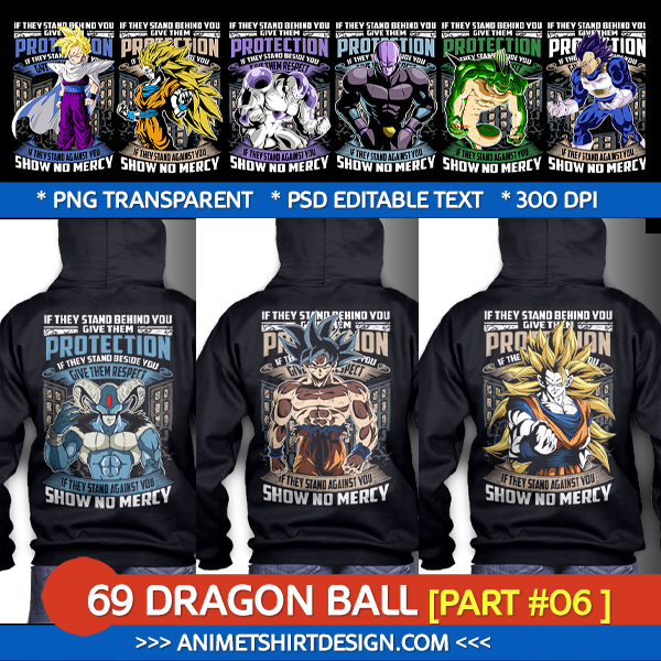 ANIMEDRAGON BALL T SHIRT DESIGNS BUNDLE