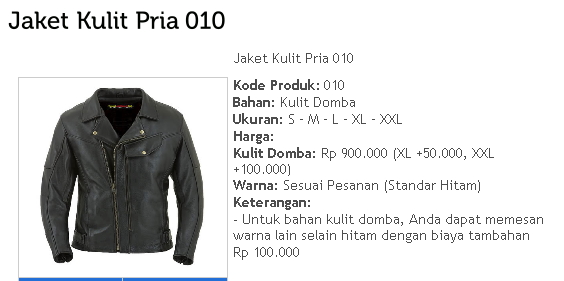 Jaket Kulit Pria