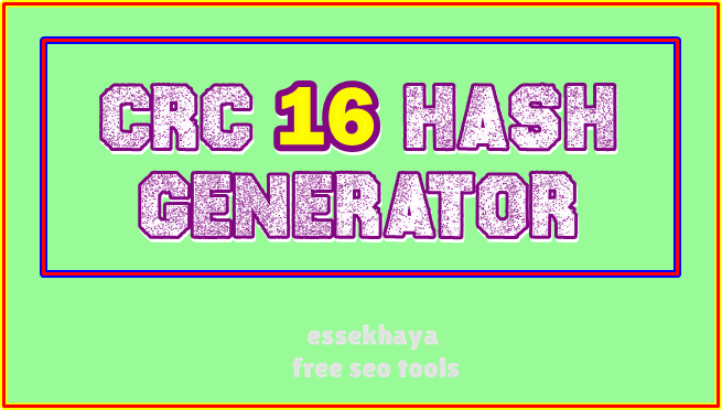 CRC-16 Hash