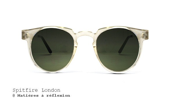 Lunettes de soleil verres bleu Spitfire London Teddyboy 