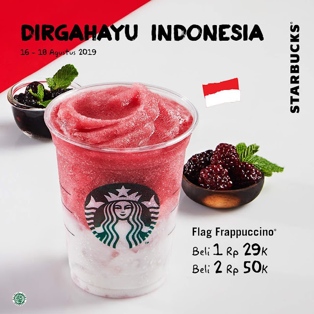 #Starbuck - #Promo Minuman Spesial Flag Frappuccino Beli 2 Hanya 50K (s.d 18 Agustus 2019)