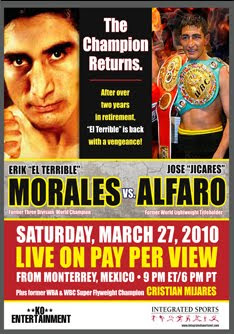 erik morales vs jose alfaro poster