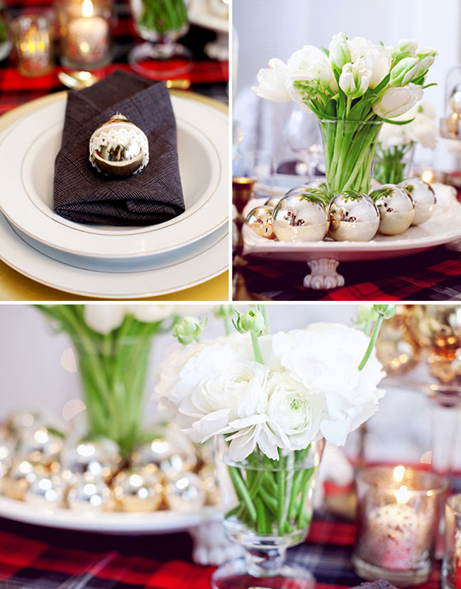 tying the knot a wedding inspiration blog Winter Chic Table Setting