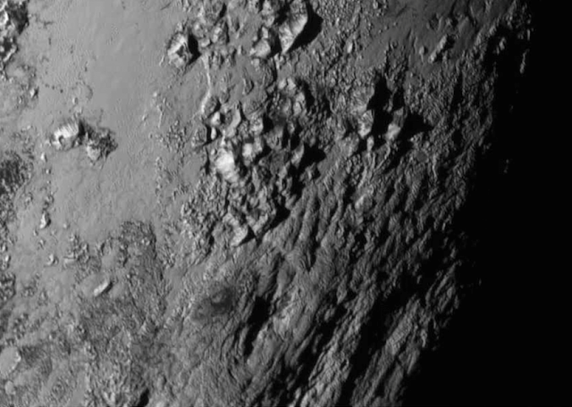 Close up of Pluto