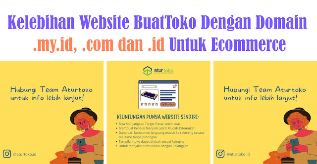 Kelebihan Website BuatToko Dengan Domain .my.id, .com dan .id Untuk Ecommerce