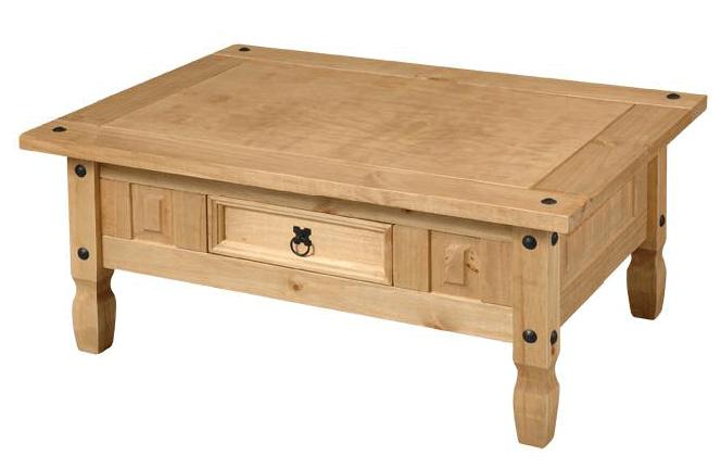 mexican pine coffee table