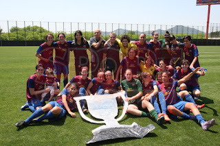 Liga femenina 2011/2012 - Las chicas culés ya saben que es ganar una liga