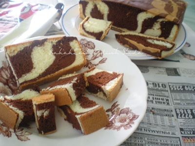 KakaKecik aDisH sHidA: Jom Memasak : Kek Span Marble