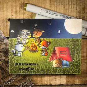 Sunny Studio Stamps: Critter Campout Customer Card Share by Courtney Kreeber