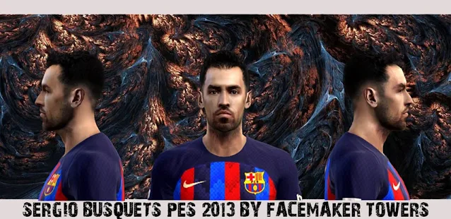 Sergio Busquets Face For PES 2013