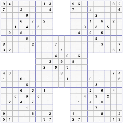 Free Printable Samurai Sudoku on Www Printable Sudoku Puzzles Com Home Sudoku Samurai Sudoku Printable