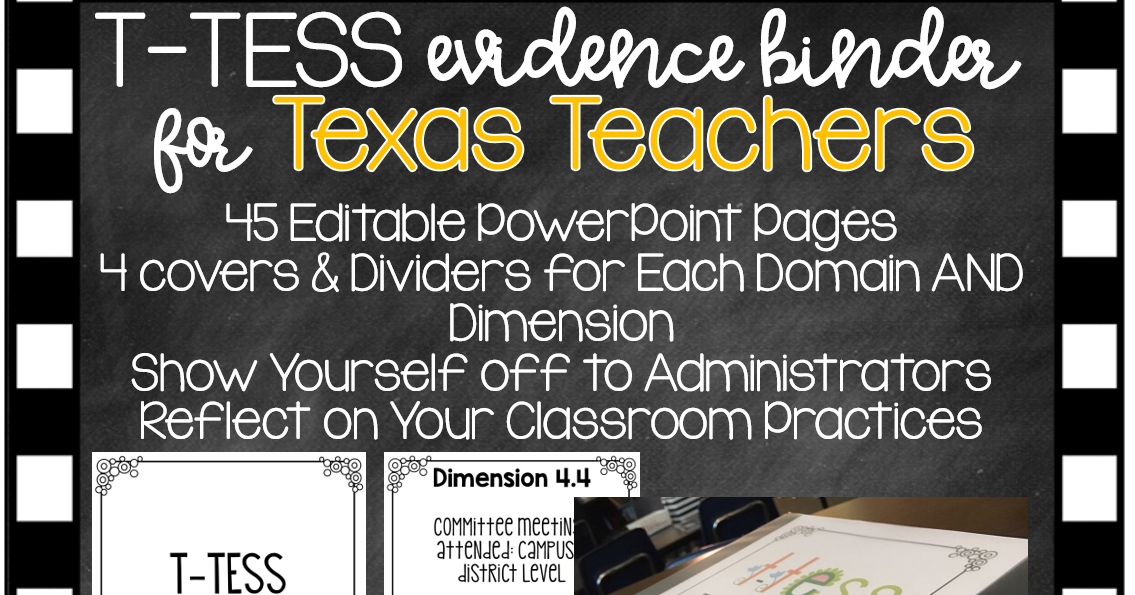Kindiekins Ttess Evidence Binder For Texas Teachers