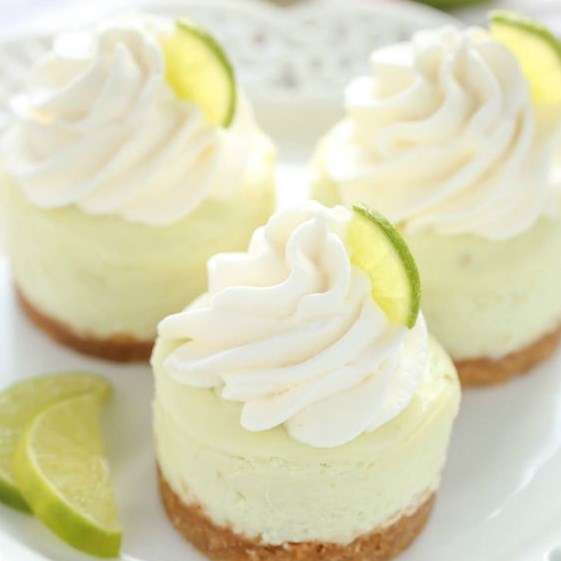 MINI KEY LIME CHEESECAKES #Desserts #cakes