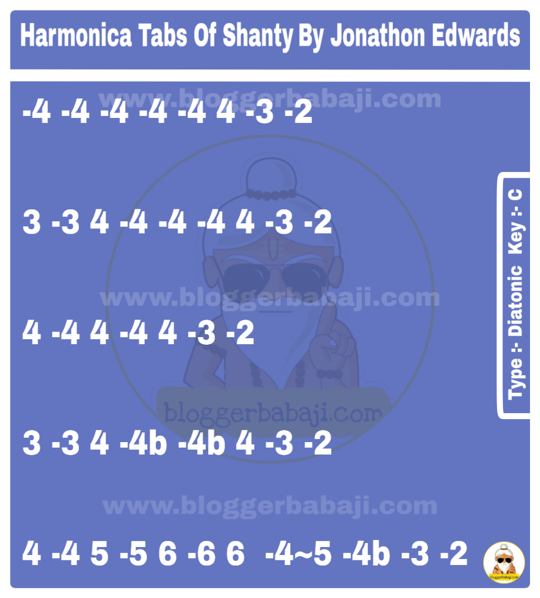 Harmonica Tabs Of Shanty By Jonathon Edwards
