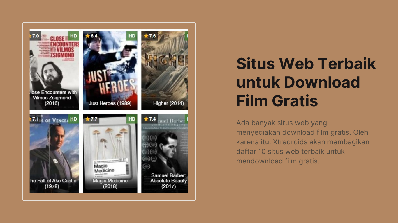 banner situs web untuk download film gratis