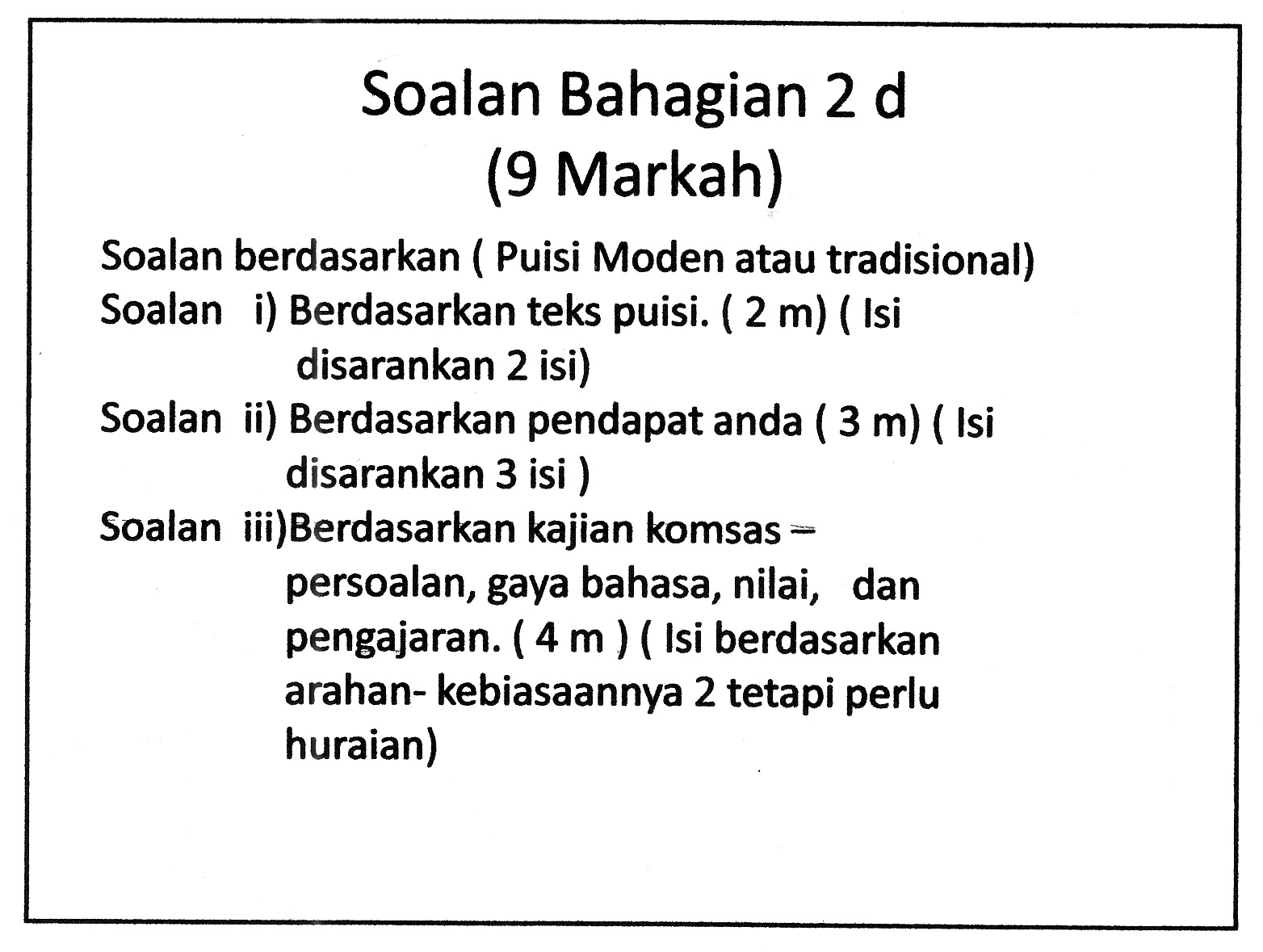 Laman Bahasa Melayu SPM: PEMAHAMAN KOMSAS ANTOLOGI 