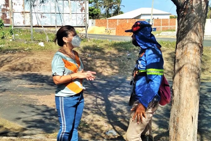  Prefeita Maninha acompanha serviços de limpeza e atendimentos no hospital municipal de Luís Correia