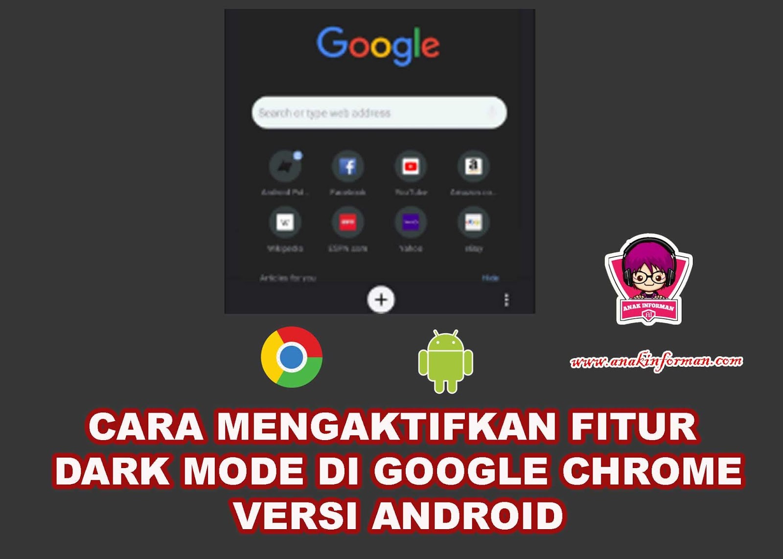 Dark Google Chrome Di Android Mengaktifkan Cara Mode