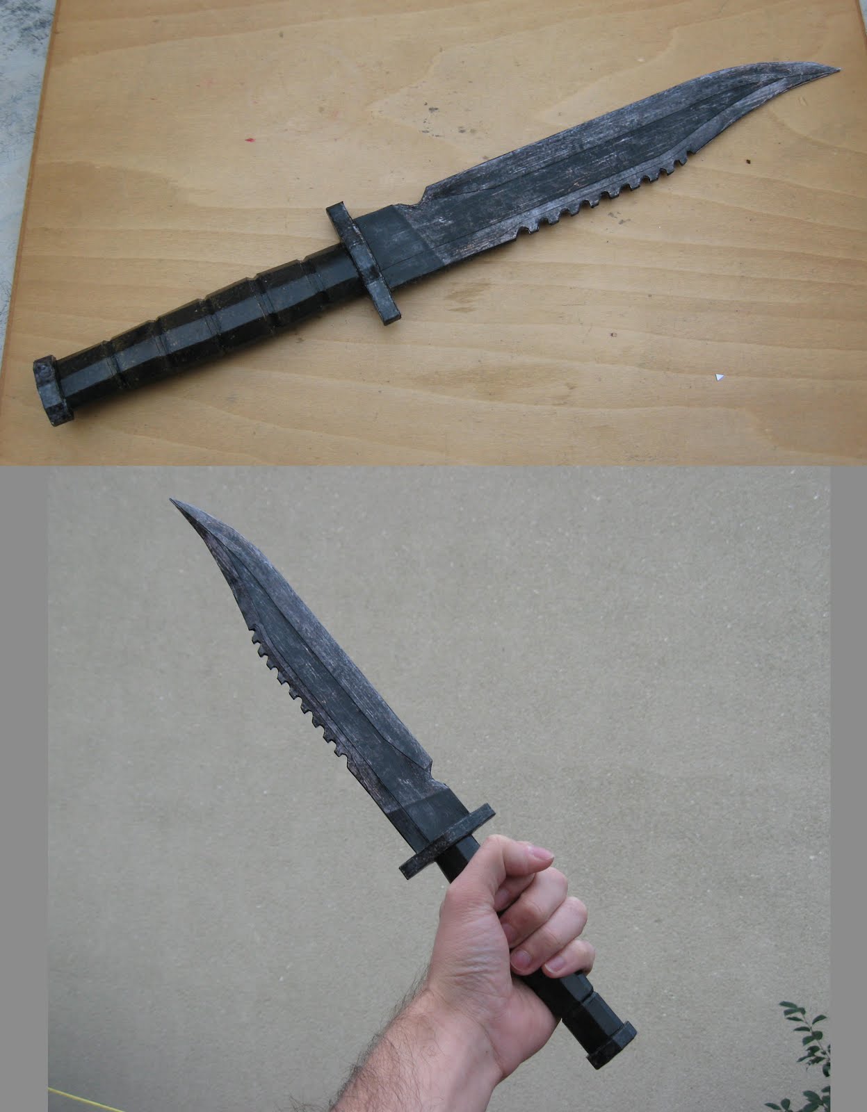 Fallout 3 Combat Knife Papercraft