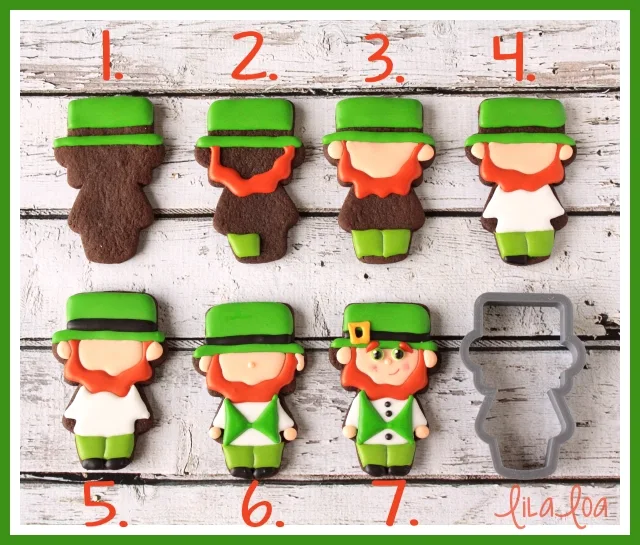 How To Make Decorated Leprechaun Cookies for St. Patrick's Day ~ Tutorial