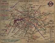 Vintage Paris Metro Map