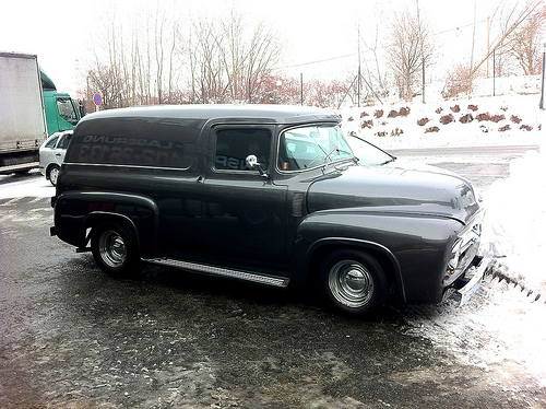 1956 ford f100 panel truck hot rod picture 3