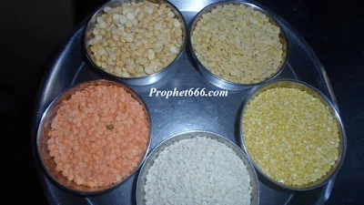 5 different kinds of Dal for use in a paranormal remedy ot Totka