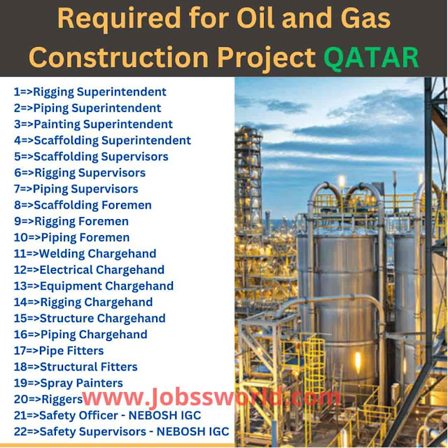 Required for Oil and Gas Construction Project QATAR