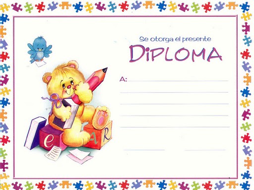 Diplomas Para Ni�os. DIPLOMA PARA NIÑOS PARA