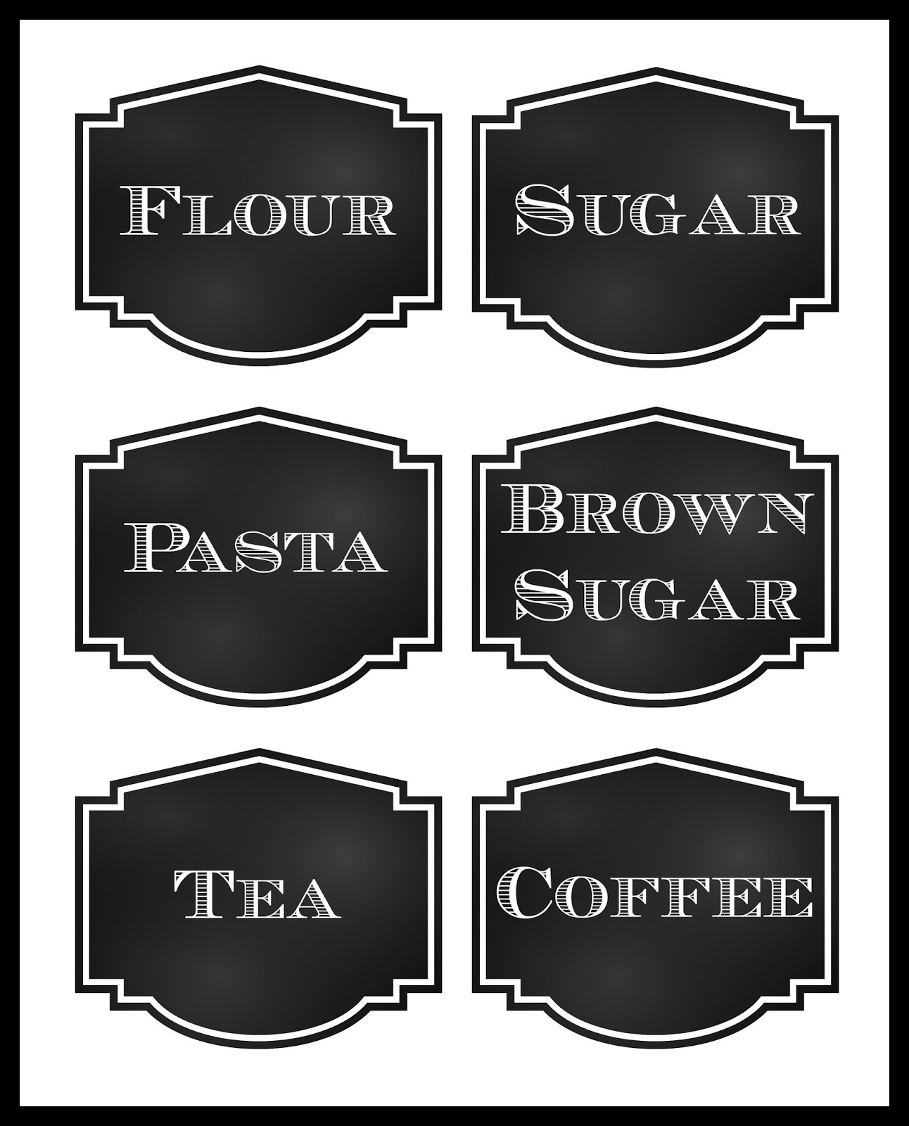 reorganized simplicity free printable chalkboard style pantry labels