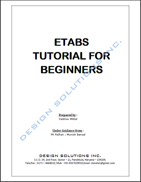 ETABS TUTORIAL FOR BEGINNERS