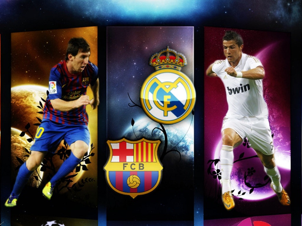 Lionel Messi Vs Cristiano Ronaldo Wallpapers  All About Football