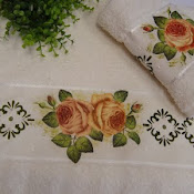 TOALHA COM DECOUPAGE