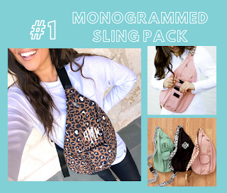 Sling Pack in Cheetah, Mint, Black, and Blush