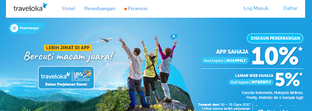 Traveloka , Aplikasi Traveloka Percuma , Tawaran hebat Sukan Sea 2017 Bersama Traveloka , Hotel Murah Traveloka, Penerbangan Tambang Murah Traveloka, Traveloka Travel Online Rasmi KL2017
