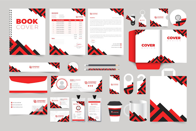 Business promotion stationery design free download