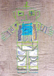 Bidulafil robot appliqué métal